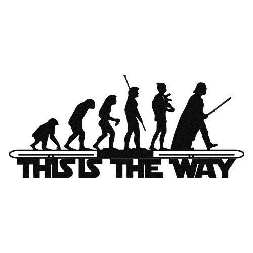 ASIR Nástěnná dekorace STAR WARS černá kov - Obrázek 2