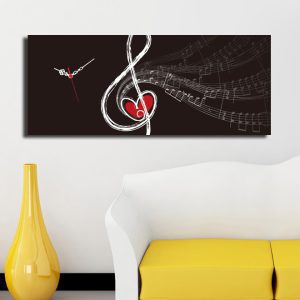 ASIR Nástěnný obraz s hodinami KLÍČ 70 x 30 cm