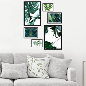ASIR Dekorativní obraz 6ks LISTY MDF 34x44