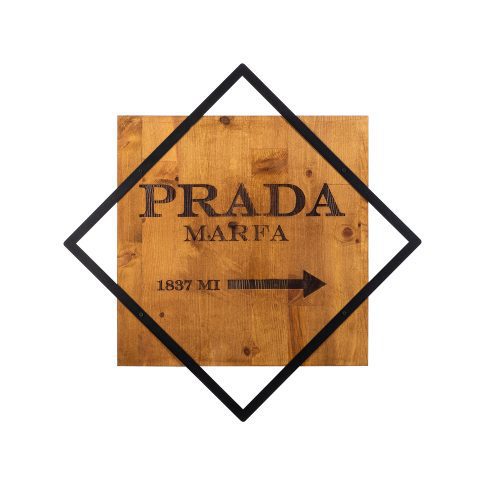 ASIR Nástěnná dekorace dřevo PRADA MARFA 54 x 54 cm - Obrázek 2