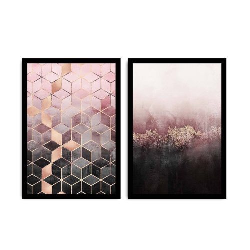 ASIR Obraz na MDF s rámem 2ks KONKRÉTNÍ A ABSTRAKTNÍ 36 x 51 cm - Obrázek 2