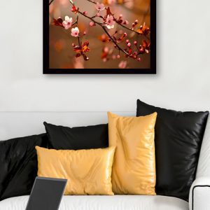 ASIR Obraz na MDF s rámem KVETOUCÍ STROM 56 x 41 cm