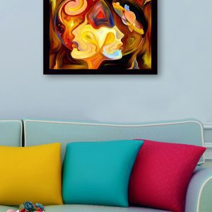 ASIR Obraz na MDF s rámem LIDSKÝ VESMÍR 41 x 56 cm