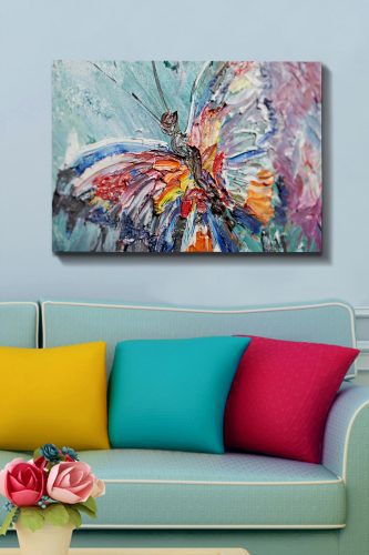 ASIR Obraz na plátně MOTÝL 100 x 70 cm