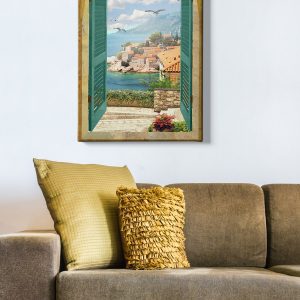 ASIR Obraz na plátně POHLED Z OKNA 50 x 70 cm