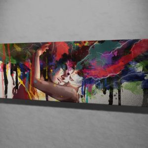 ASIR Obraz na plátně VÁŠNIVÉ OBJETÍ 80 x 30 cm