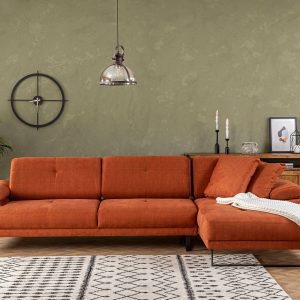 ASIR Rohová sedací souprava MUSTANG SMALL R oranžová