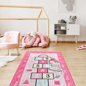 ASIR Dětský koberec (140 x 190) PRENSES SEKSEK růžový – panák