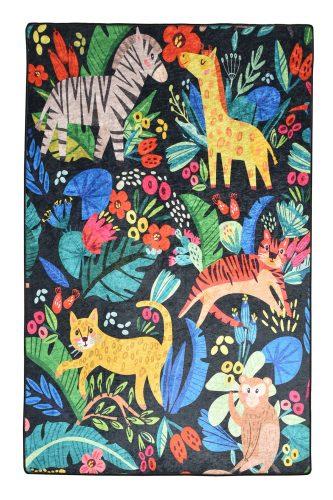 ASIR Dětský koberec(100 x 160 cm) ZOO černý - Obrázek 2