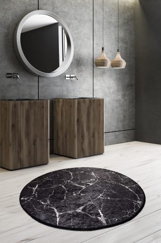 ASIR Koupelnová předložka MARBLE černý mramor