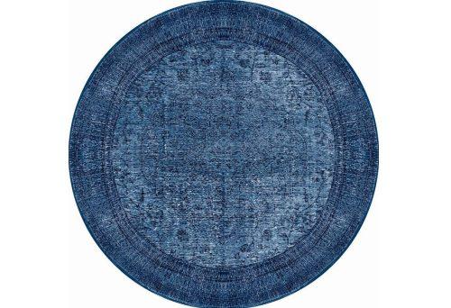 ASIR Kulatý koberec (150 cm) DORIAN CHENILLE - DARK BLUE AL modrý