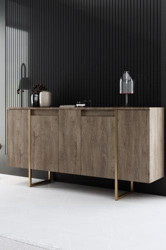 ASIR Skříňka LUXE světlá a zlatá