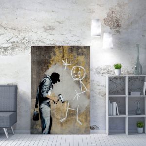 ASIR Obraz na plátně (50 x 70) Banksy Street Art – natěrač