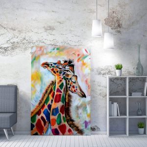 ASIR Obraz na plátně ( 50 x 70 cm) Barevné žirafy
