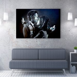 ASIR Obraz na plátně (70 x 100) Banksy Street Art – vzdáleni