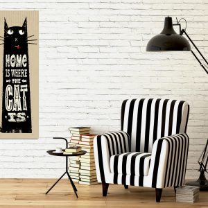 ASIR Obraz na plátně Home is where the Cat is