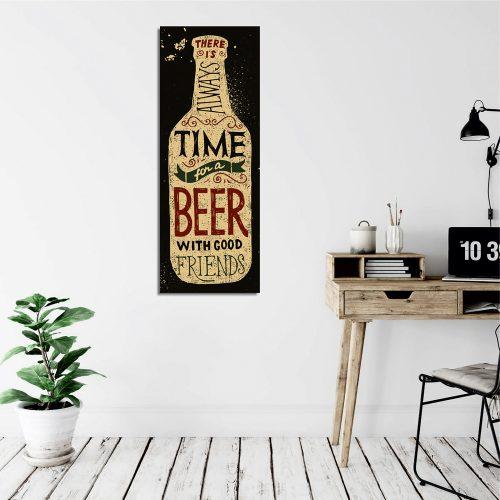 ASIR Obraz na plátně There is Always Time for a Beer with Good Friends - Obrázek 2