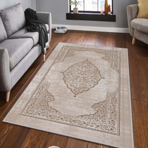 ASIR Předsíňový koberec (100 x 300 cm) HMNT690 béžový Rokoko vzor
