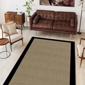 ASIR Předsíňový koberec (100 x 150 cm) W1109 béžový a černý