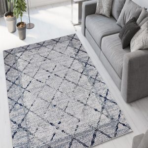 ASIR Předsíňový koberec (100 x 150 cm) W1137 modrý a šedý