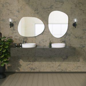 ASIR Zrcadlo GUSTO MIRROR - BLACK bez rámu