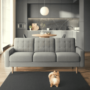 SONGMICS Protiskluzový koberec DARVIN  120 x 170 cm tmavě šedý