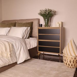 ASIR Komoda YUNA dub černá