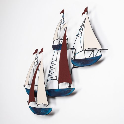 ASIR Kovová nástěnná dekorace BOATS - Obrázek 2