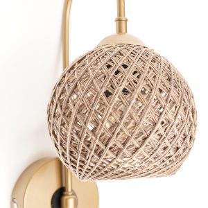 ASIR Nástěnná lampa SP021 hnědá