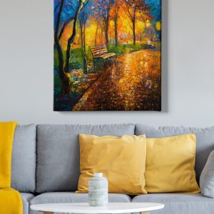 ASIR Nástěnný obraz BENCH plátno 70 x 100 cm