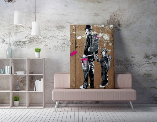 ASIR Nástěnný obraz CHARLIE plátno 50 x 70 cm