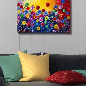 ASIR Nástěnný obraz FLOWERS 3 plátno 50 x 70 cm