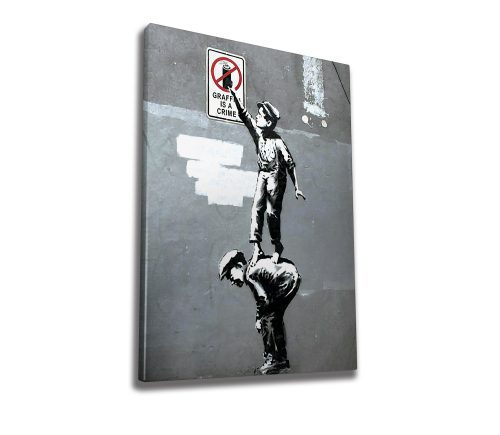 ASIR Nástěnný obraz GRAFFITI plátno 70 x100 cm - Obrázek 2