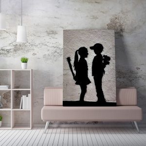 ASIR Nástěnný obraz LOVE? plátno 50 x 70 cm