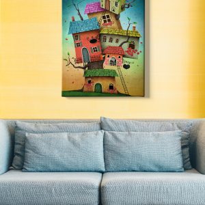 ASIR Nástěnný obraz TREEHOUSE plátno 50 x 70 cm