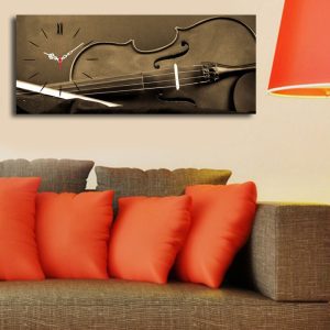 ASIR Nástěnný obraz s hodinami HOUSLE 70 x 30 cm