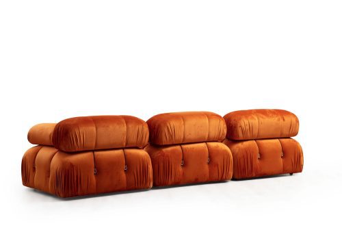 ASIR Rohová pohovka BUBBLE CORNER oranžová - Obrázek 2