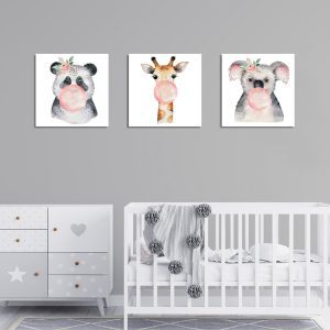 ASIR Sada nástěnných obrazů ANIMALS 3 ks