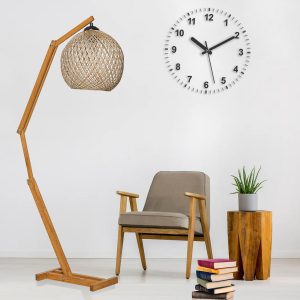 ASIR Stojací lampa BEEHIVE krémová hnědá
