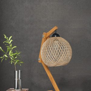 ASIR Stolní lampička BEEHIVE krémová hnědá