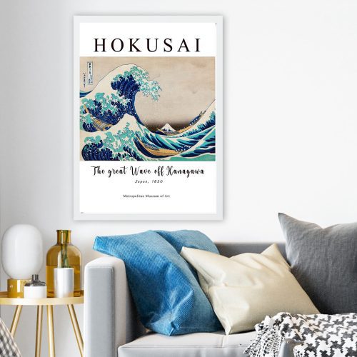 ASIR Dekorativní obraz Hokusai VLNA Polystyren 55x75cm