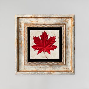 ASIR Dekorativní obraz JAVOROVÝ LIST Kámen 20x20cm