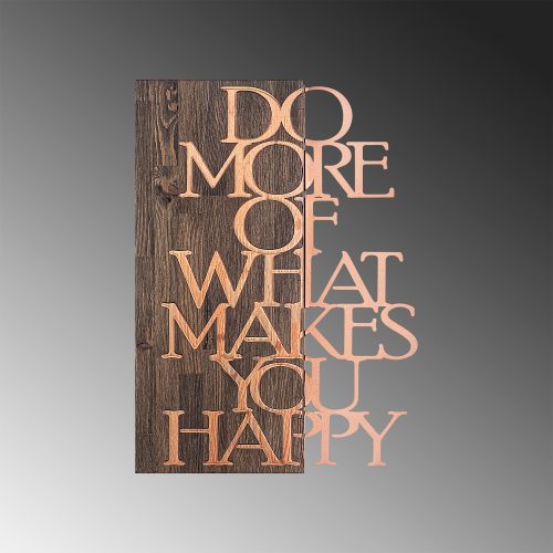 ASIR Nástěnná dekorace dřevo DO MORE OF THAT MAKES YOU HAPPY 42 x 58 cm - Obrázek 2