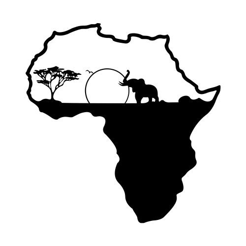 ASIR Nástěnná dekorace kov AFRIKA 55 x 57 cm - Obrázek 2