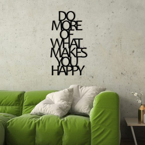 ASIR Nástěnná dekorace kov DO MORE OF THAT MAKES YOU HAPPY 40 x 70 cm - Obrázek 2