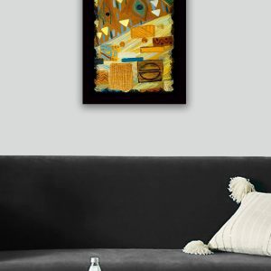 ASIR Obraz na MDF s rámem ABSTRAKTNÍ PODÍVANÁ 41 x 56 cm