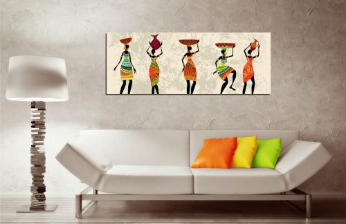 ASIR Obraz na plátně AFRICKÉ ŽENY 80 x 30 cm - Obrázek 2