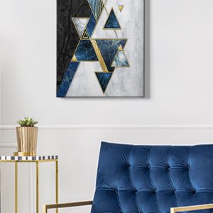 ASIR Obraz na plátně MRAMOR A TROJÚHELNÍKY 50 x 70 cm