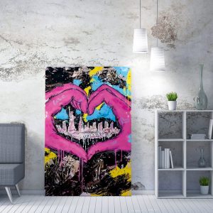 ASIR Obraz na plátně SRDCE 70 x 100 cm