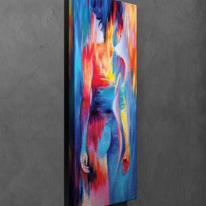 ASIR Obraz na plátně ŽENA ODĚNÁ DO BAREV 30 x 80 cm